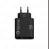 CUBE 38W DOUBLE - CARICA DA RETE POWER DELIVERY USB+USB-C - NERO