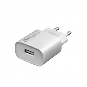 KIT CUBE - CARICA DA RETE 5W + CAVO DA USB A LIGHTNING - BIANCO