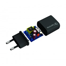 KIT CUBE - CARICA DA RETE 5W+CAVO DA USB A MICRO USB - NERO