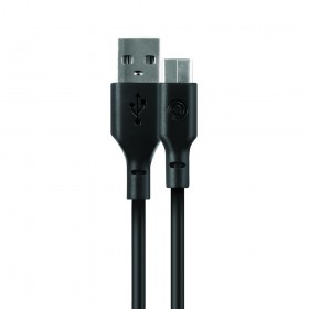 KIT CUBE - CARICA DA RETE 5W+CAVO DA USB A USB-C - NERO