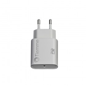 KIT CUBE - CARICA DA RETE 20W+CAVO DA USB-C A LIGHTNING - BIANCO