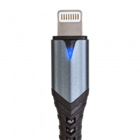 DYNAMIC 120 - CAVO 12W RINFORZATO CATARIFRANGENTE USB - LIGHTNING 1,2 metri