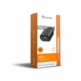 CUBE 12W - CARICA DA RETE USB - NERO