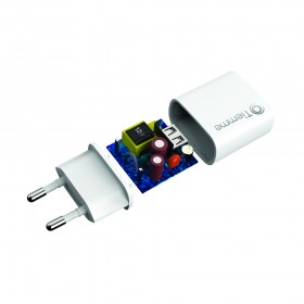 CUBE 12W - CARICA DA RETE USB - BIANCO