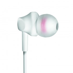 JELLY - AURICOLARI FILO CON GOMMINI - JACK 3,5 mm - 120 cm - BIANCO
