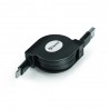 TWISTER 100 - CAVO RETRATTILE 18W USB - USB-C 1 metro - NERO