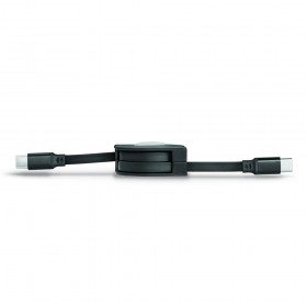 TWISTER 100 - CAVO RETRATTILE 60W USB-C - USB-C 1 metro - NERO