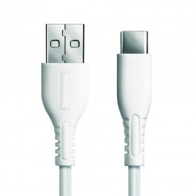 CAVO RICARICA 12W USB - USB-C 1 metro - BIANCO