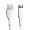 CAVO RICARICA 12W USB - USB-C 1 metro - BIANCO