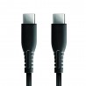 CAVO RICARICA 60W USB-C - USB-C 1 metro - NERO