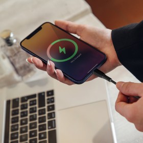 CAVO RICARICA 60W USB-C - USB-C 1 metro - NERO