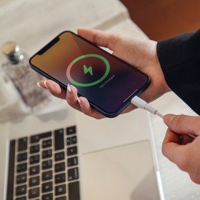 CAVO RICARICA 60W USB-C - USB-C 1 metro - BIANCO