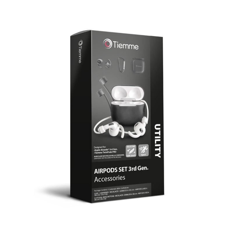 SILICON CASE FOR AIRPODS 3rd Gen. - KIT 7 IN 1 ACCESSORIES