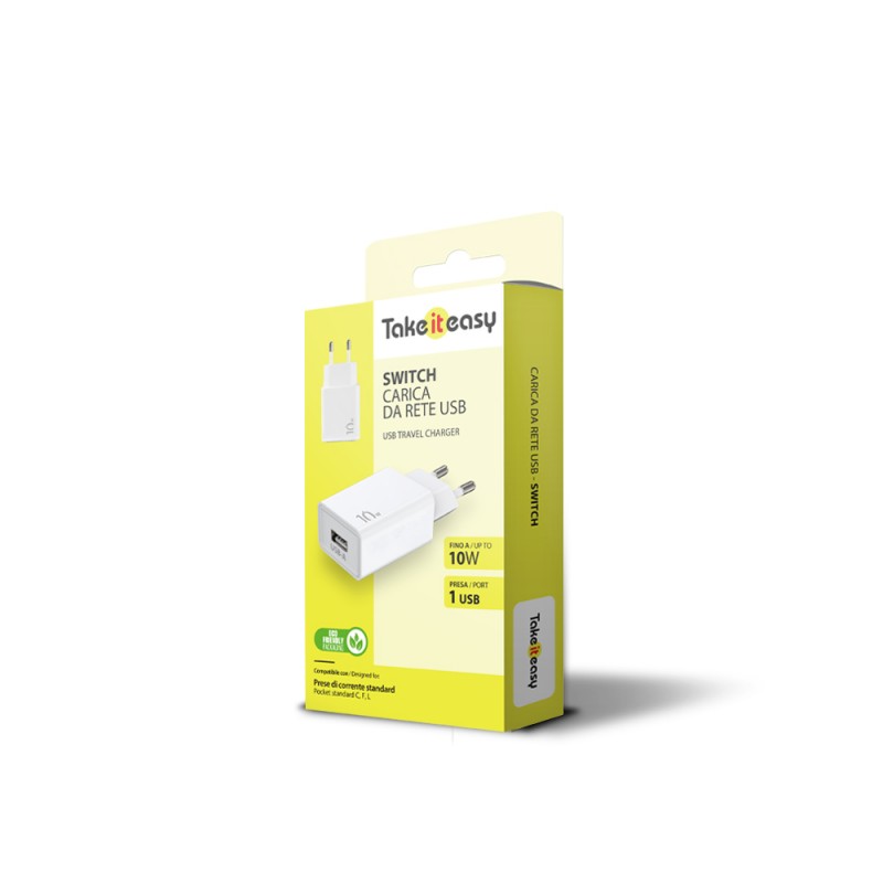 HEXAGON - carica da rete 5W BIANCO