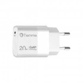 KIT CUBE - CARICA DA RETE 20W+CAVO DA USB-C A LIGHTNING - BIANCO