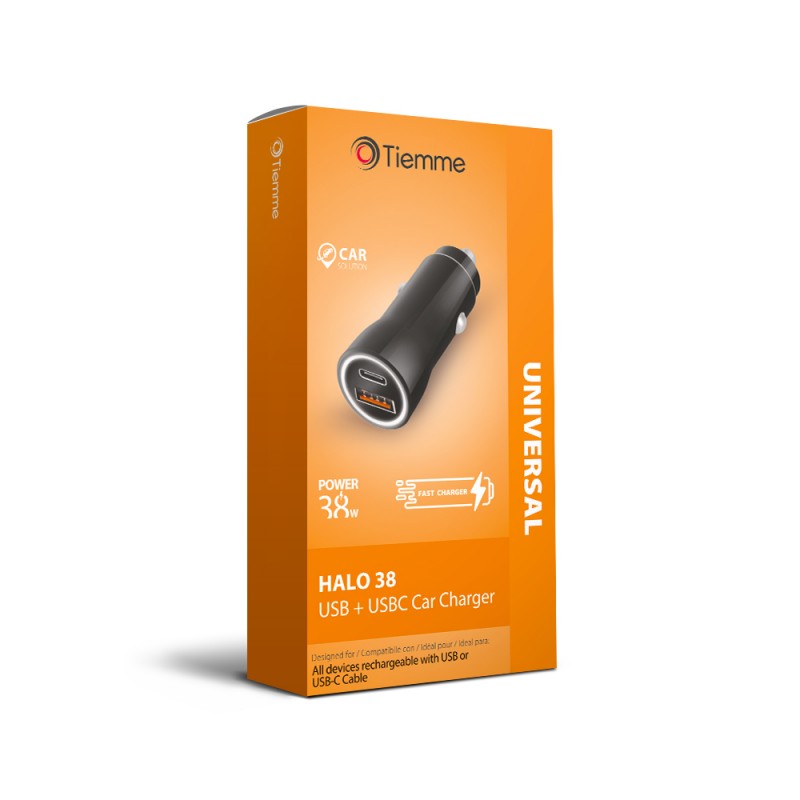 HALO 36W - CARICA DA AUTO USB + USB-C